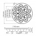 Блок линз 12SB50DF (50°, 12X Emitter)