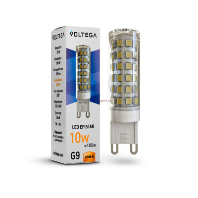 Светодиодная лампа Voltega G9 10W 2800K 7038