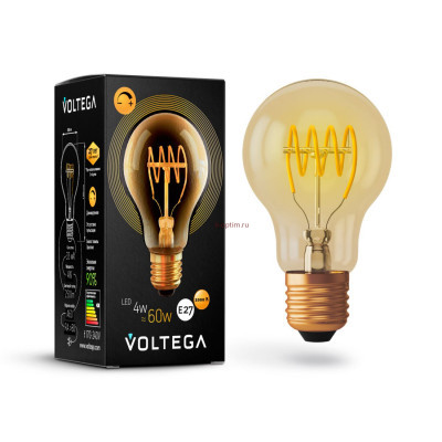 Ретро лампа диммируемая Voltega E27 4W 2000K 7078