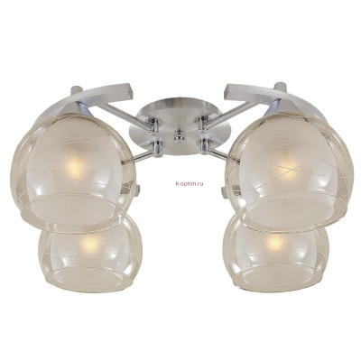 Люстра потолочная Citilux Буги CL157142 Алюминий + Хром