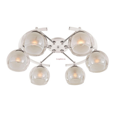 Люстра потолочная Citilux Буги CL157161 Белый + Хром