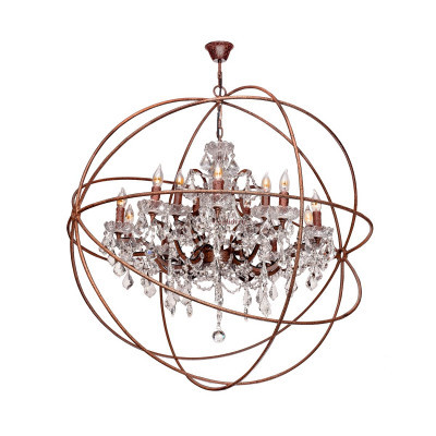 Люстра Foucaults orb crystal LOFT1897/15