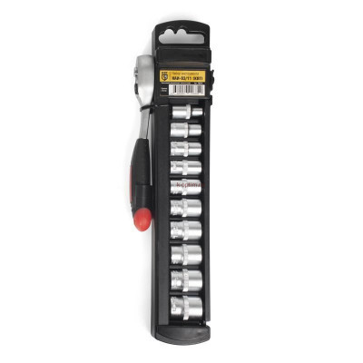 Набор автоинструмента 1/4" серии KBT-PROFESSIONAL, 11 предметов